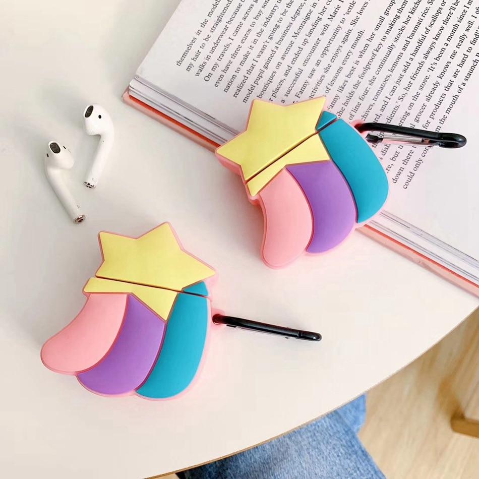 Cute Rainbow Shooting Star Premium AirPods Case Shock Proof Cover