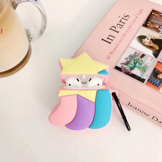 Cute Rainbow Shooting Star Premium AirPods Case Shock Proof Cover