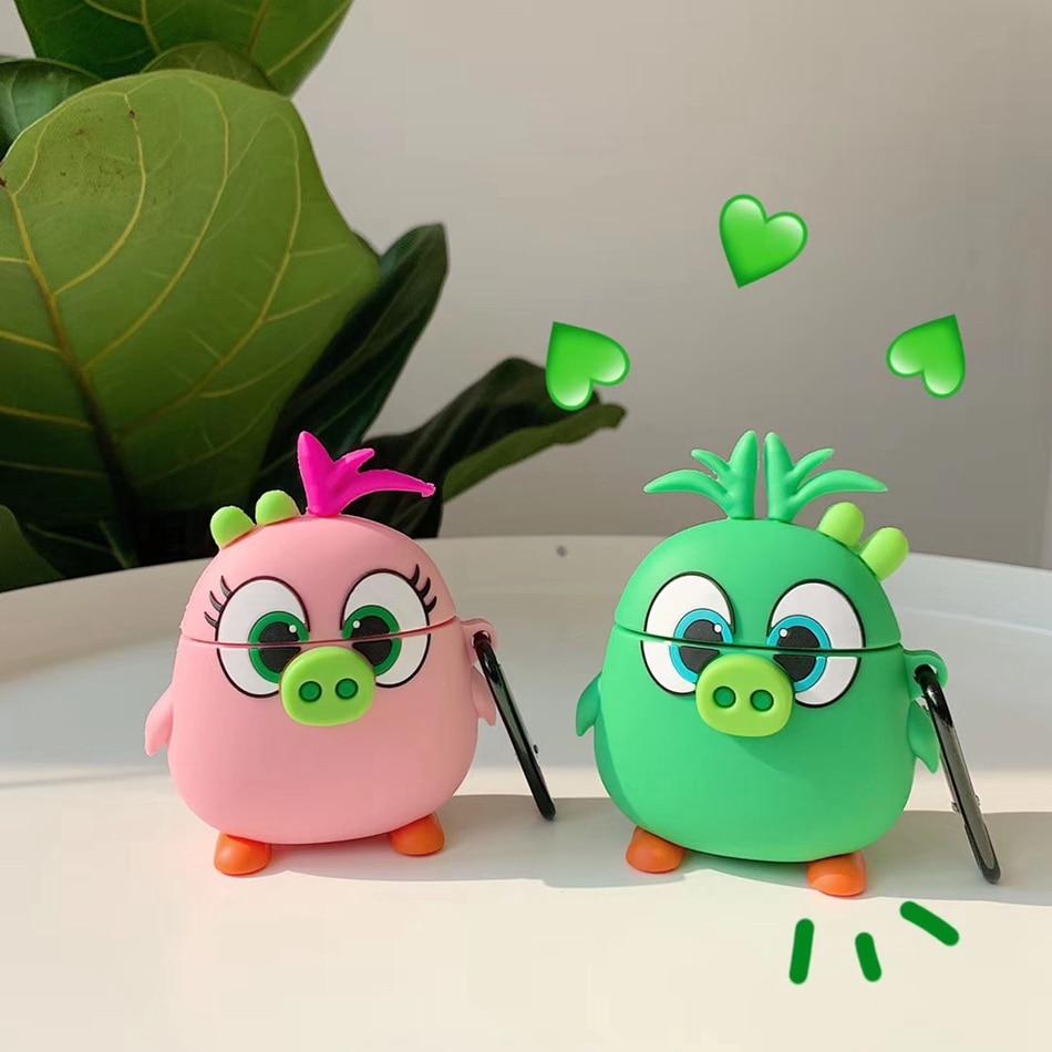 Angry Birds 'Cute Pink Pig' Premium AirPods Case Shock Proof Cover