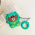 Bear in a Green Dinosaur Costume Premium AirPods Case