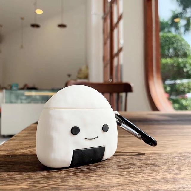 Cute Sushi 'Sushi Rice' Premium AirPods Case Shock Proof Cover