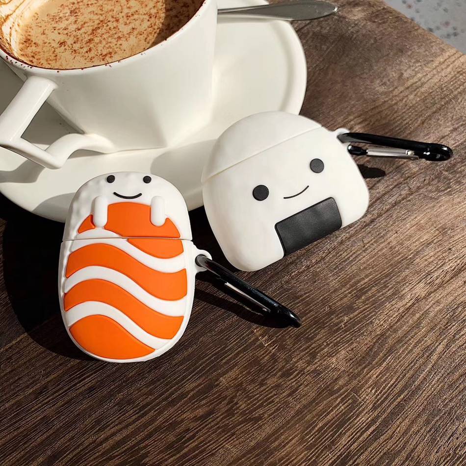 Cute Sushi 'Sushi Rice' Premium AirPods Case Shock Proof Cover