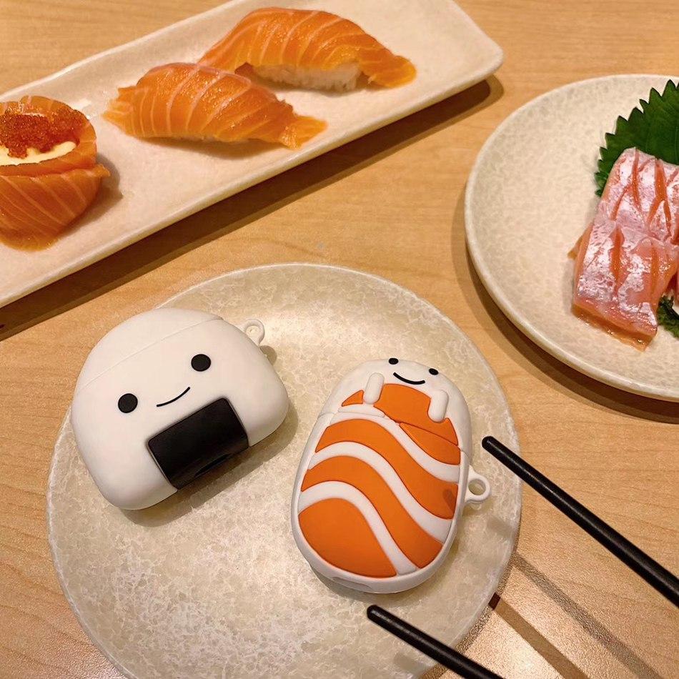 Cute Sushi 'Sushi Rice' Premium AirPods Case Shock Proof Cover