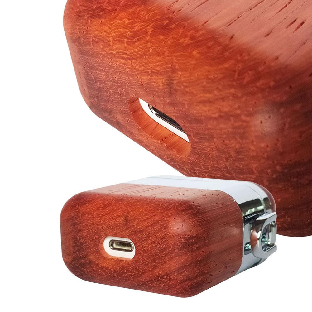 Stainless Steel and Wood Premium AirPods Case Shock Proof Cover