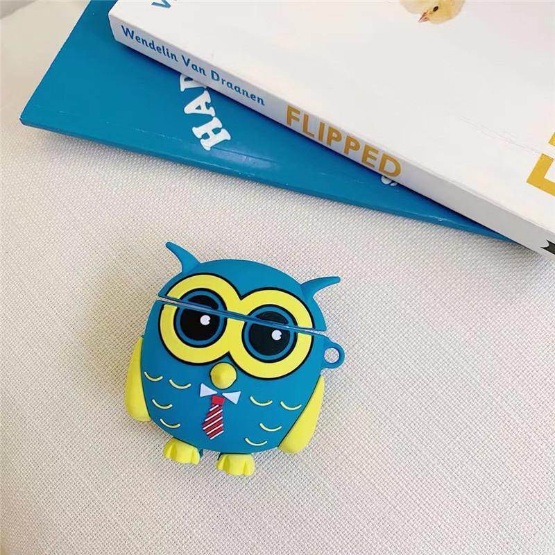 Wide Awake Owl Premium AirPods Case Shock Proof Cover