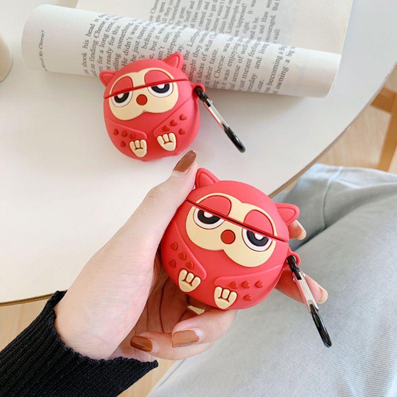 Sleepy Owl Premium AirPods Case Shock Proof Cover