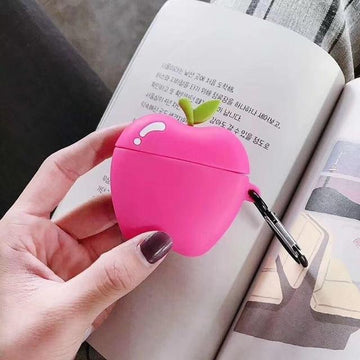 Pink Apple Premium AirPods Case Shock Proof Cover