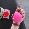 Pink Apple Premium AirPods Case Shock Proof Cover