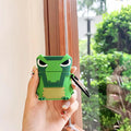 Cute Green Angry Dino Premium AirPods Case Shock Proof Cover