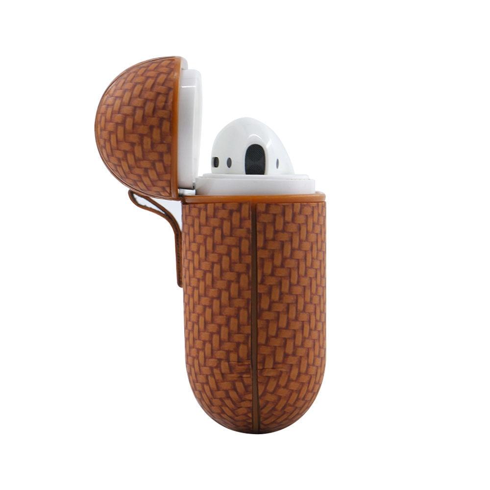 Woven Leather AirPods Case Shock Proof Cover