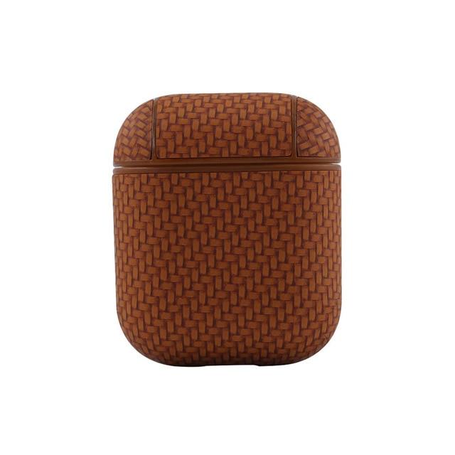 Woven Leather AirPods Case Shock Proof Cover