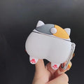 Cute Grey and Blonde Corgi Dog Butt Premium AirPods Case Shock Proof Cover