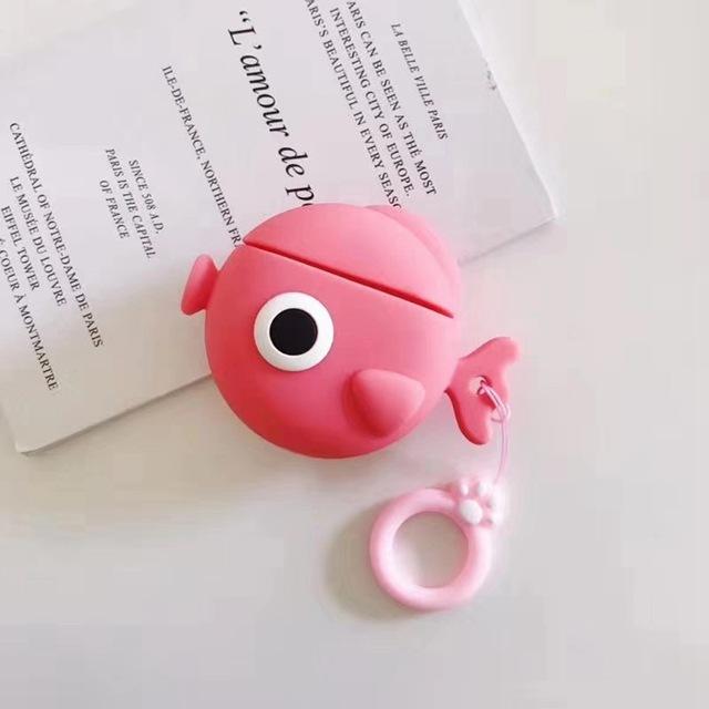 Pink Fishy Premium AirPods Case Shock Proof Cover