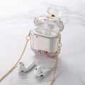Clear Acrylic Snow Globe with Glitter AirPods Case Shock Proof Cover