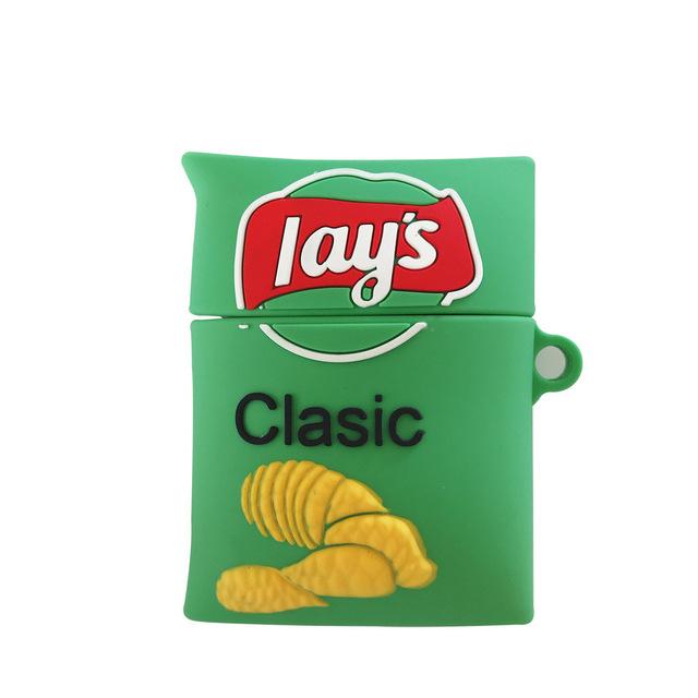 Potato Chips 'Lays Sour Cream and Onion' Premium AirPods Case Shock Proof Cover