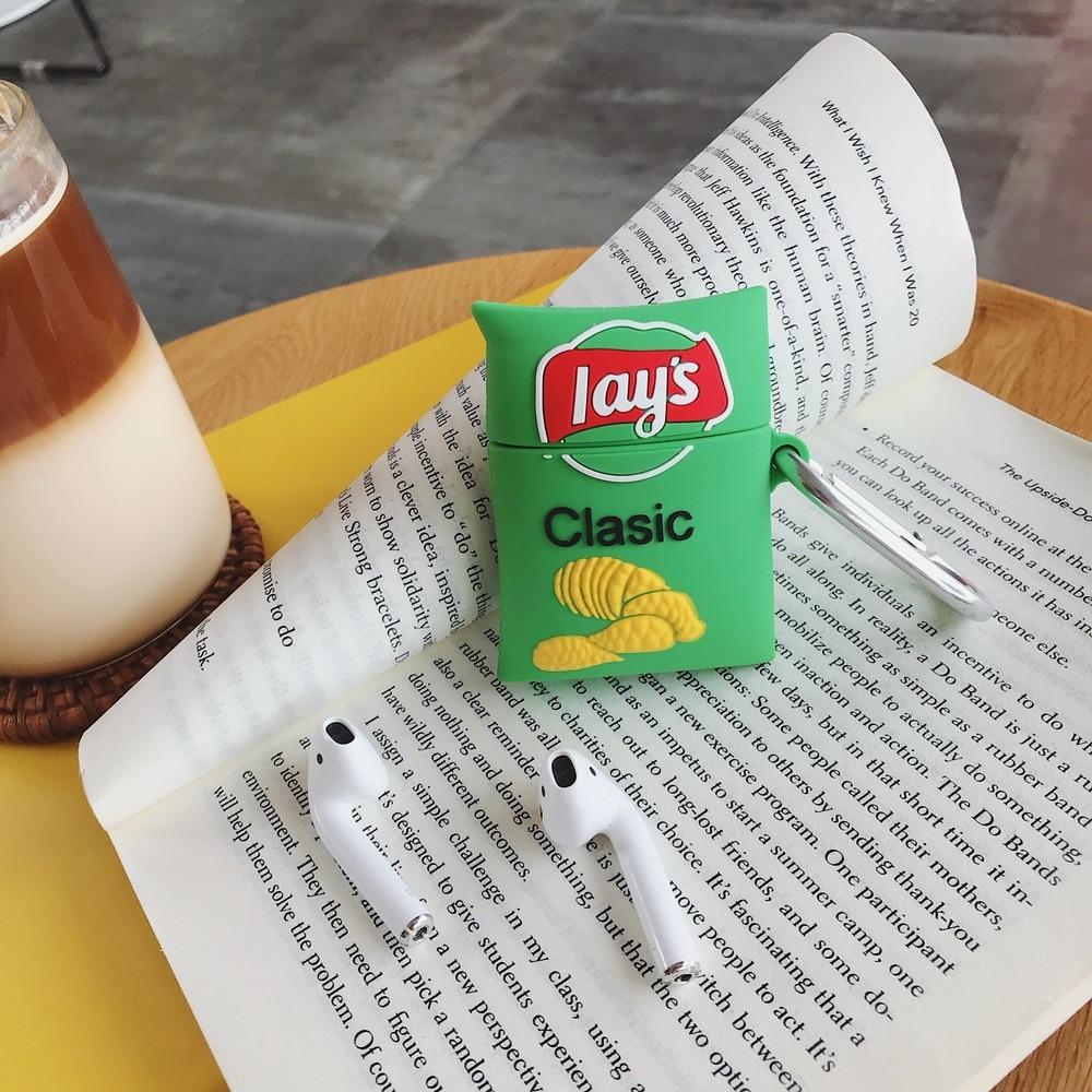 Potato Chips 'Lays Sour Cream and Onion' Premium AirPods Case Shock Proof Cover