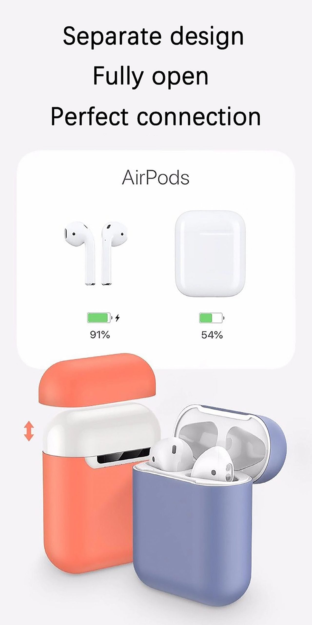 Simple Slim Silicone Assorted Colors Airpods Case Covers