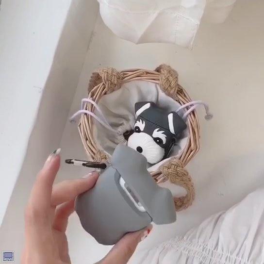Schnauzer Dog Premium AirPods Case Shock Proof Cover
