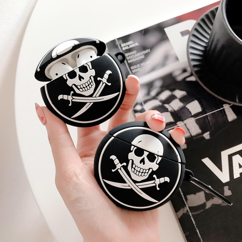 Pirate Skull Logo Premium AirPods Case Shock Proof Cover