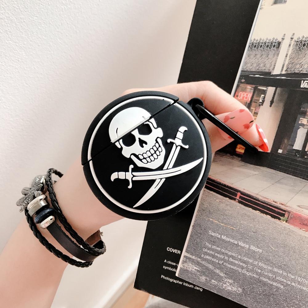 Pirate Skull Logo Premium AirPods Case Shock Proof Cover
