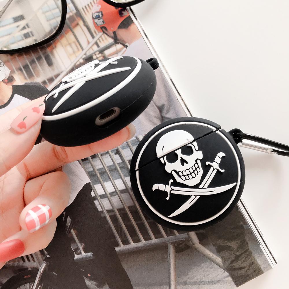 Pirate Skull Logo Premium AirPods Case Shock Proof Cover