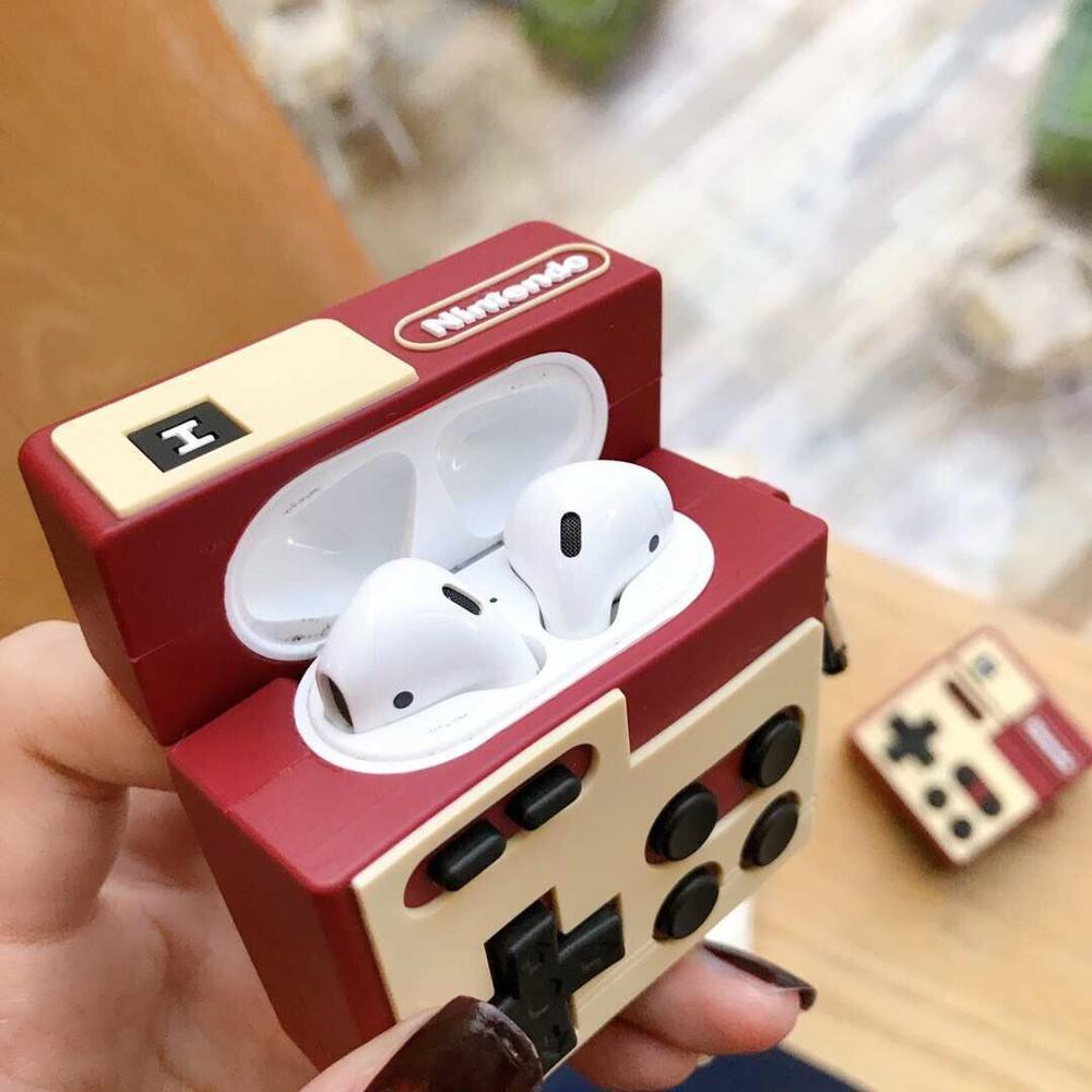 Retro Nintendo Controller Premium AirPods Case Shock Proof Cover