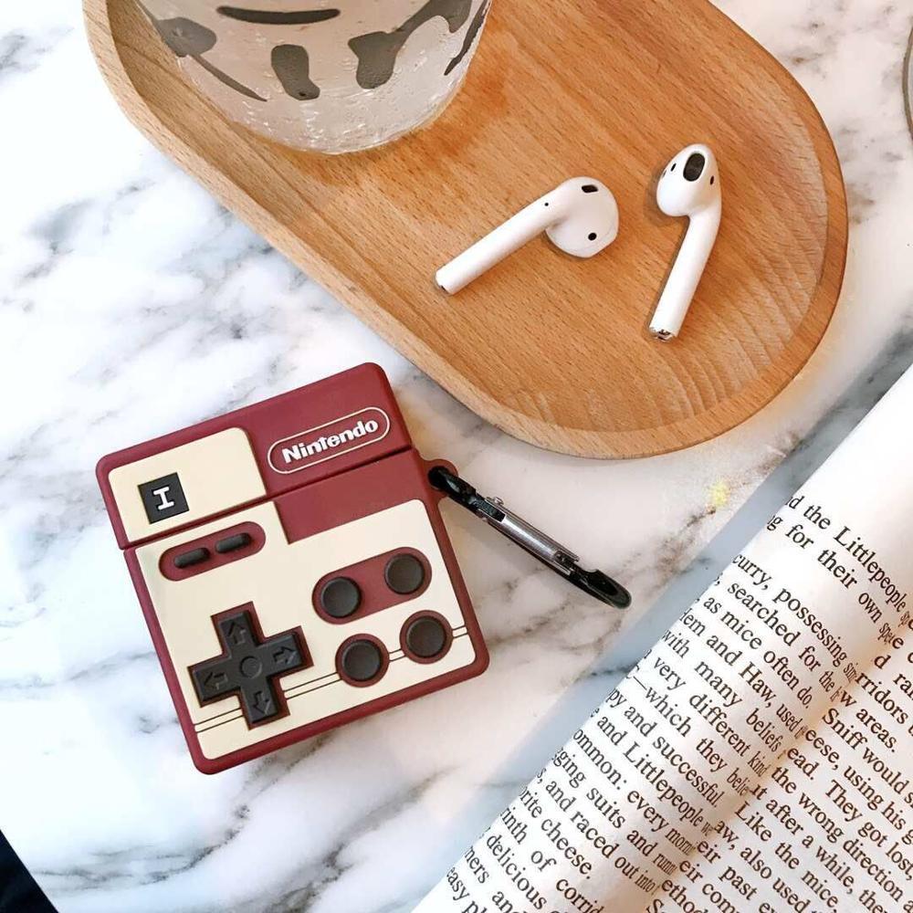 Retro Nintendo Controller Premium AirPods Case Shock Proof Cover