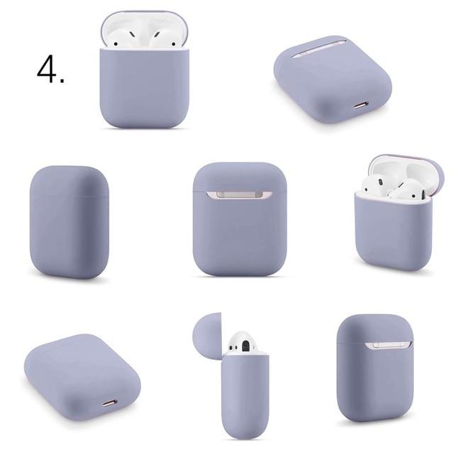 Simple Slim Silicone Assorted Colors Airpods Case Covers