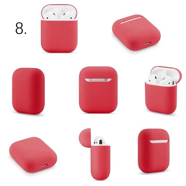 Simple Slim Silicone Assorted Colors Airpods Case Covers