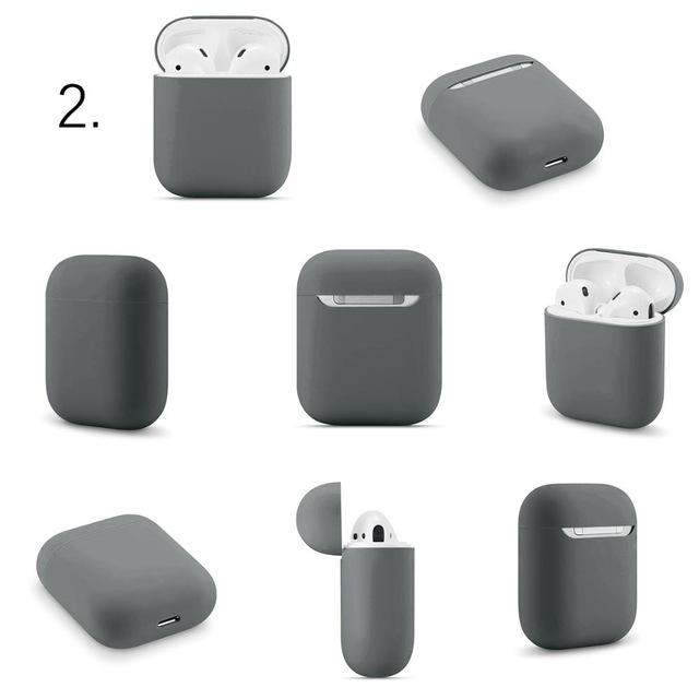 Simple Slim Silicone Assorted Colors Airpods Case Covers