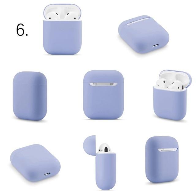 Simple Slim Silicone Assorted Colors Airpods Case Covers