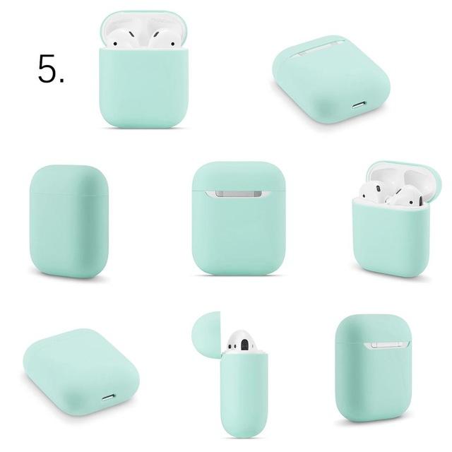Simple Slim Silicone Assorted Colors Airpods Case Covers