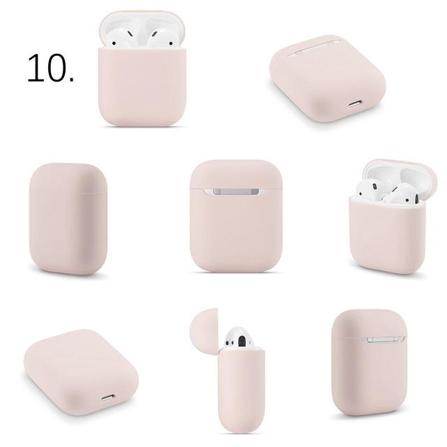 Simple Slim Silicone Assorted Colors Airpods Case Covers