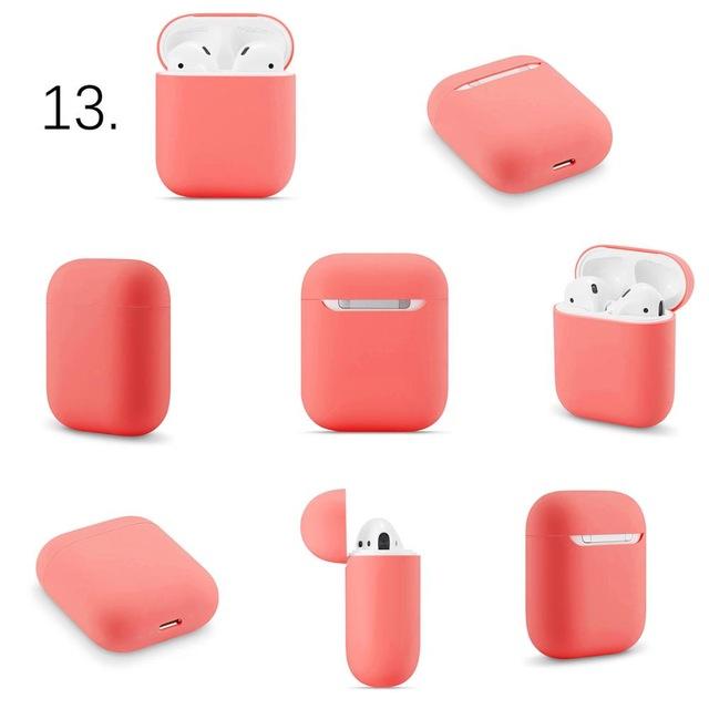 Simple Slim Silicone Assorted Colors Airpods Case Covers