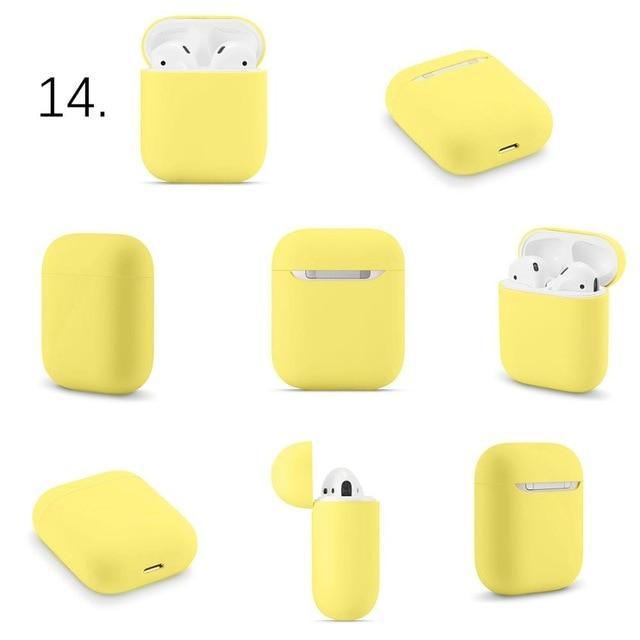 Simple Slim Silicone Assorted Colors Airpods Case Covers