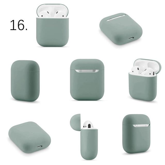 Simple Slim Silicone Assorted Colors Airpods Case Covers