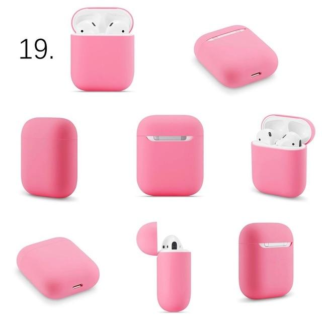 Simple Slim Silicone Assorted Colors Airpods Case Covers