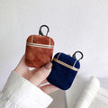 Luxury Suede AirPods Case Shock Proof Cover