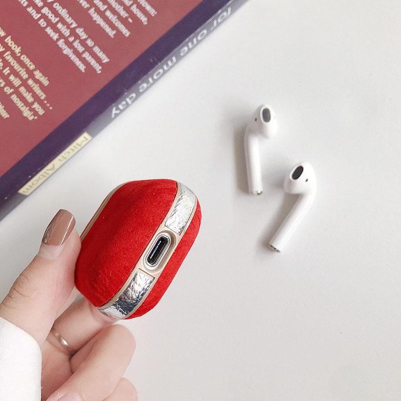 Luxury Suede AirPods Case Shock Proof Cover