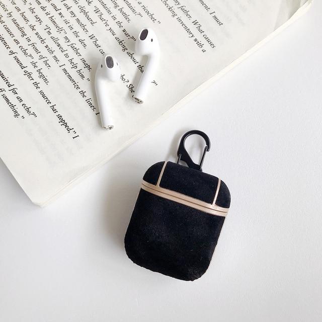 Luxury Suede AirPods Case Shock Proof Cover