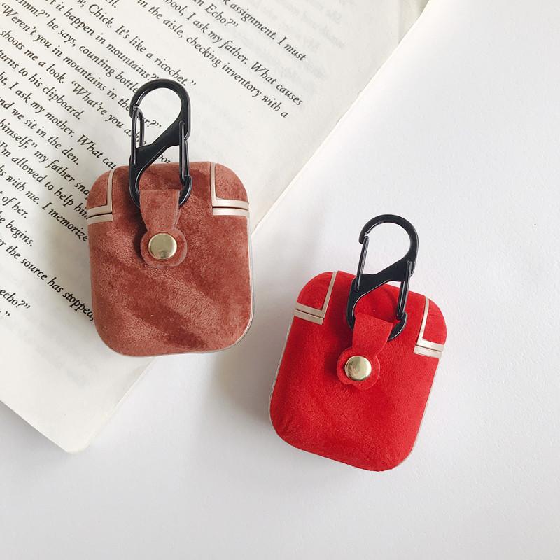 Luxury Suede AirPods Case Shock Proof Cover