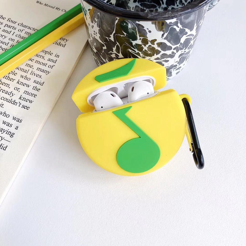 Musical Green Quarter Note Premium AirPods Case Shock Proof Cover