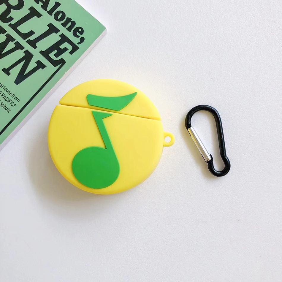 Musical Green Quarter Note Premium AirPods Case Shock Proof Cover