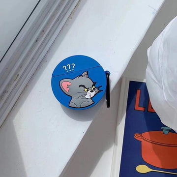 Tom and Jerry 'Confused Tom' Premium AirPods Case Shock Proof Cover