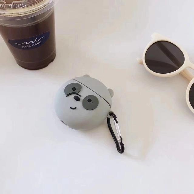 We Bare Bears 'Smirking Panda' Premium AirPods Case Shock Proof Cover