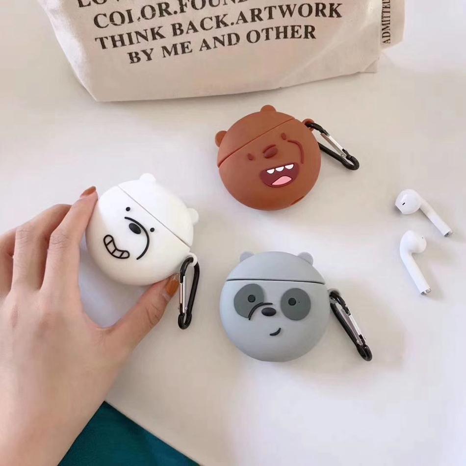 We Bare Bears 'Smiling Brown Bear' Premium AirPods Case Shock Proof Cover