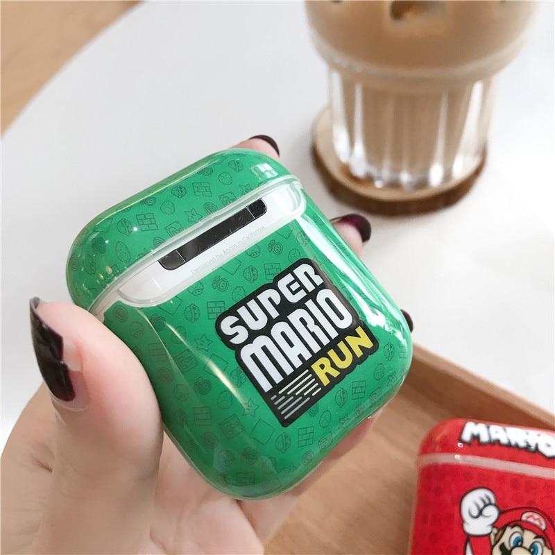 Super Mario Bros '1 UP' Mushroom AirPods Case Shock Proof Cover