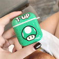 Super Mario Bros '1 UP' Mushroom AirPods Case Shock Proof Cover