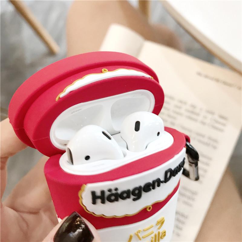 Haagen Dazs Ice Cream Ice Cream Premium AirPods Case Shock Proof Cover