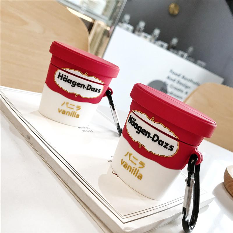 Haagen Dazs Ice Cream Ice Cream Premium AirPods Case Shock Proof Cover